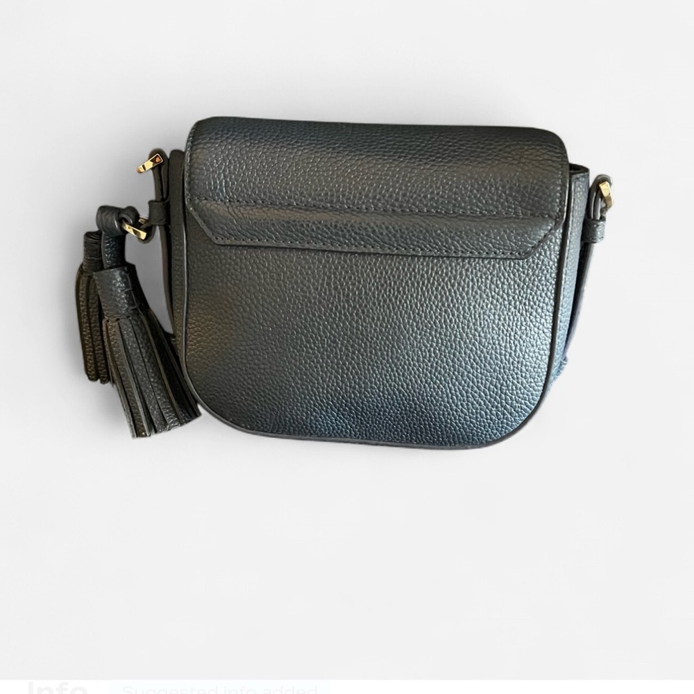Kate Spade Dark Blue Pebble Leather Crossbody With Tassel - Picture 3 of 8